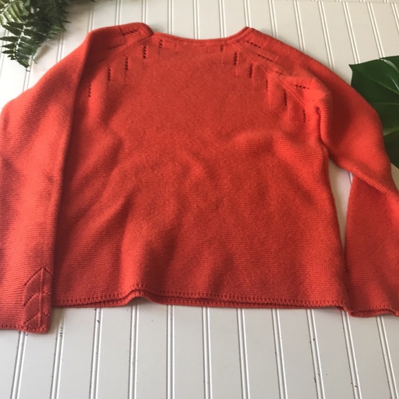 Soft surroundings wool blend sweater orange - Picture 3 of 7
